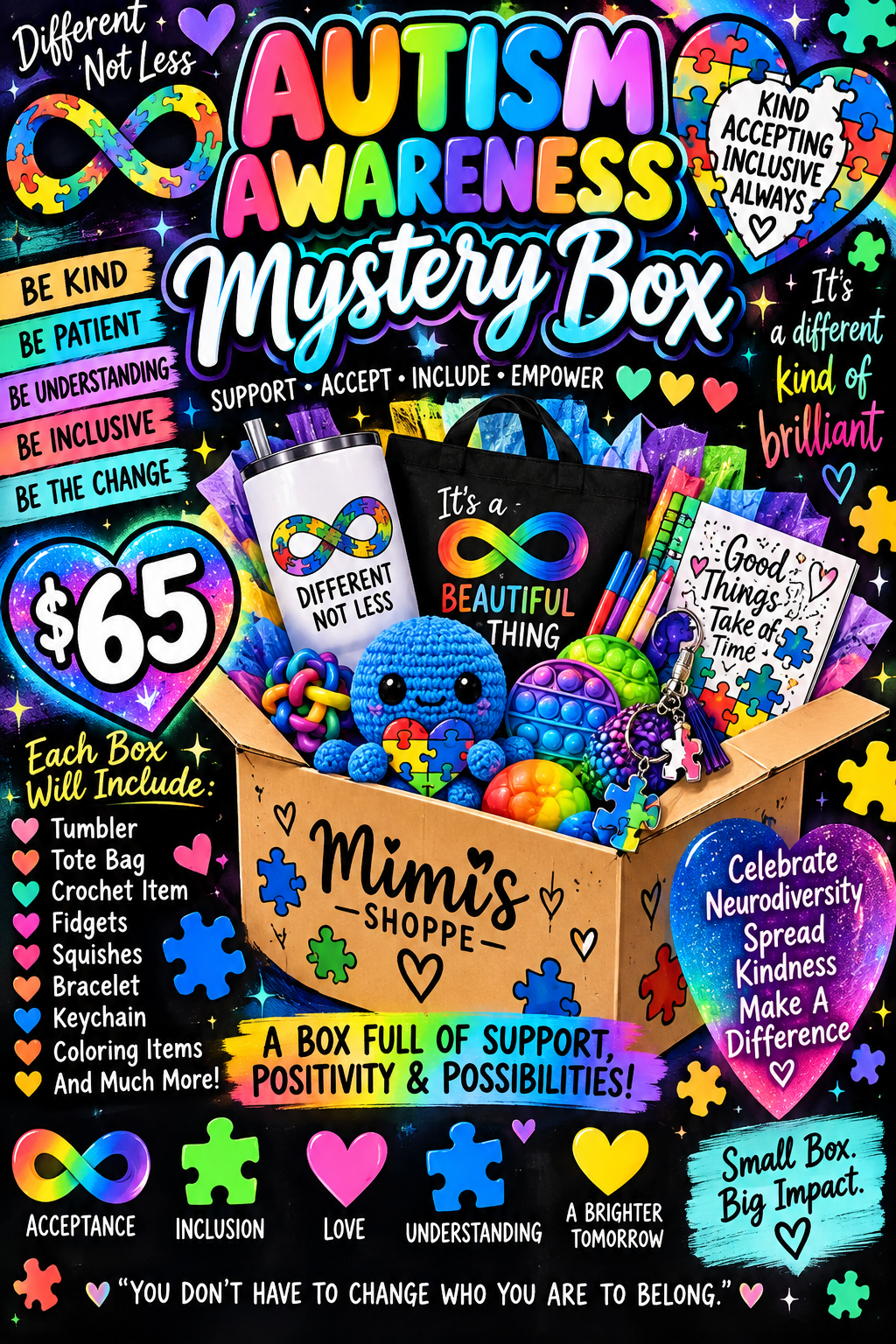 Autism Awareness Mystery Box